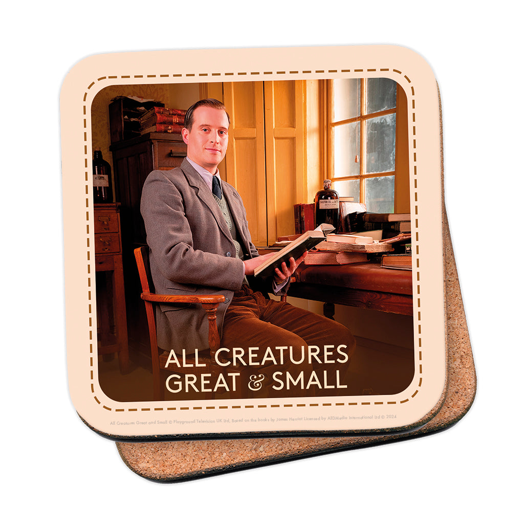 All Creatures Great and Small - James Herriot Character Coaster - Collectible Edition