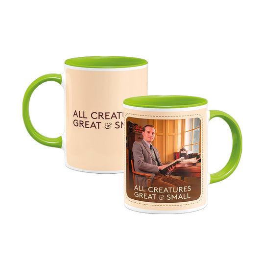All Creatures Great and Small - James Herriot Character Mug - Green Interior, Collectible Edition