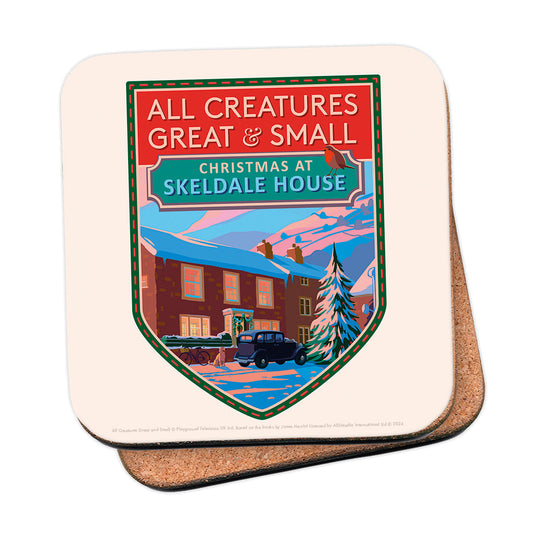 All Creatures Great and Small - Christmas at Skeldale House Coaster