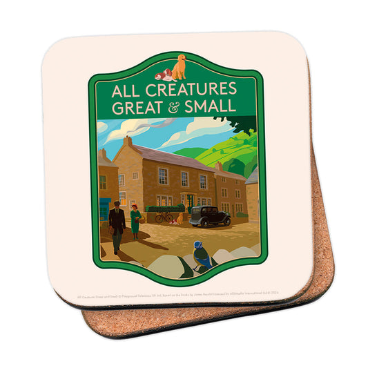 All Creatures Great and Small - Skeldale House Darrowby Coaster