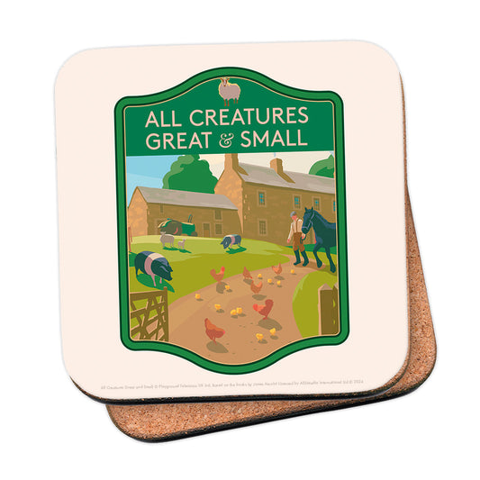 All Creatures Great and Small - Darrowby Farmyard Coaster