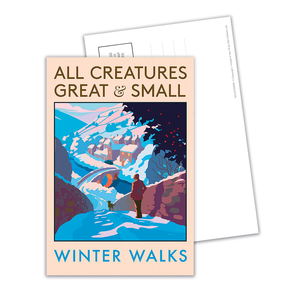 All Creatures Great and Small - Winter Walks Postcard