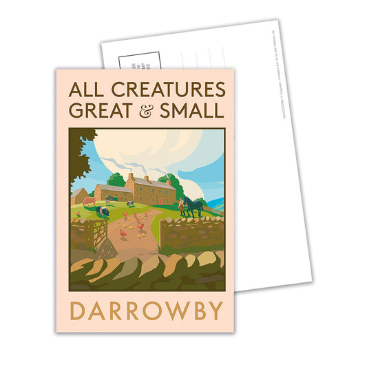 All Creatures Great and Small - Darrowby Farmyard Postcard