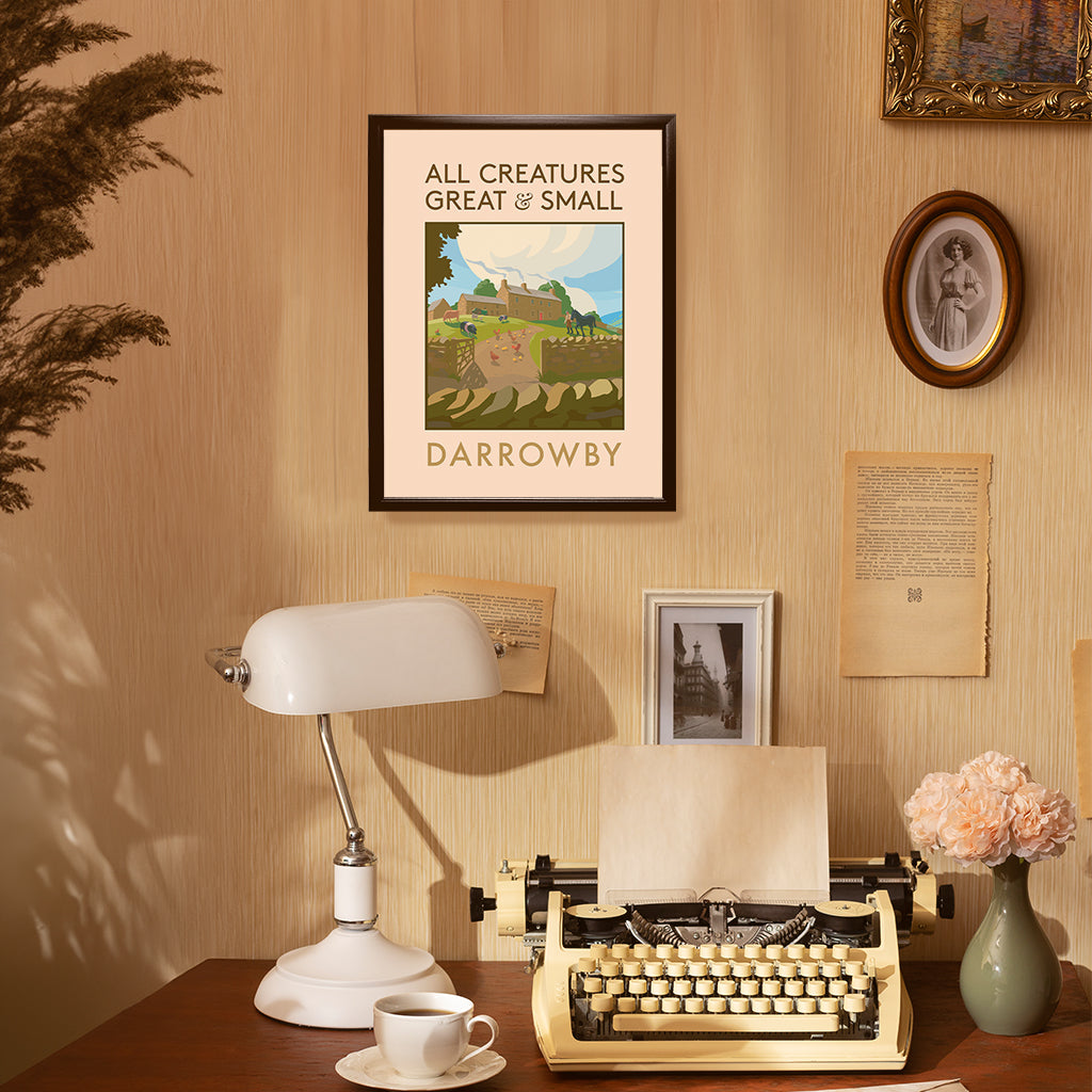 All Creatures Great and Small - Darrowby Farmyard Art Print