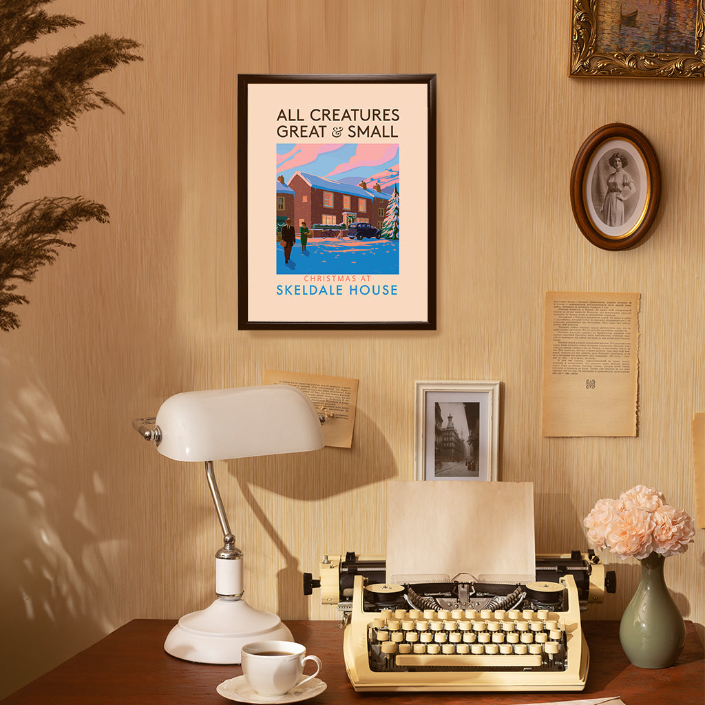 All Creatures Great and Small - Christmas at Skeldale House Art Print