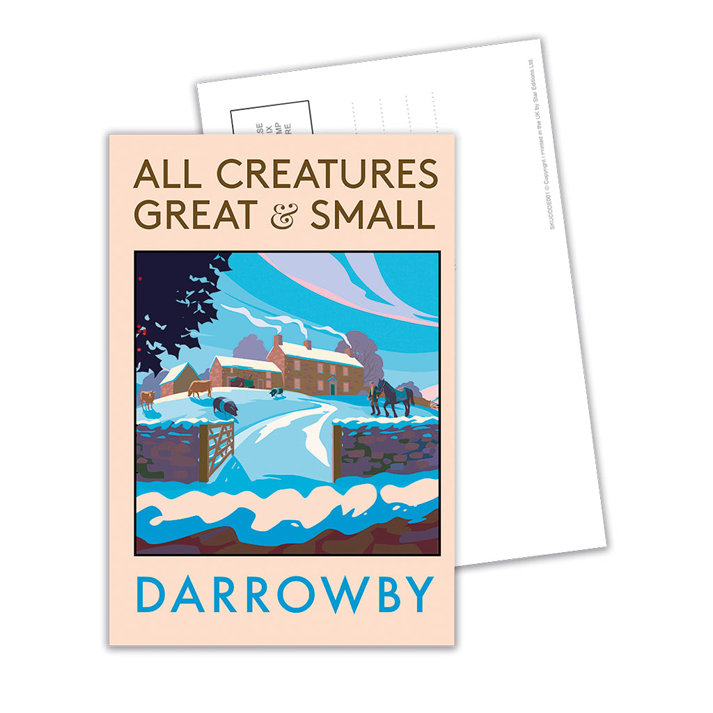 All Creatures Great and Small - WInter Darrowby Farmyard Postcard