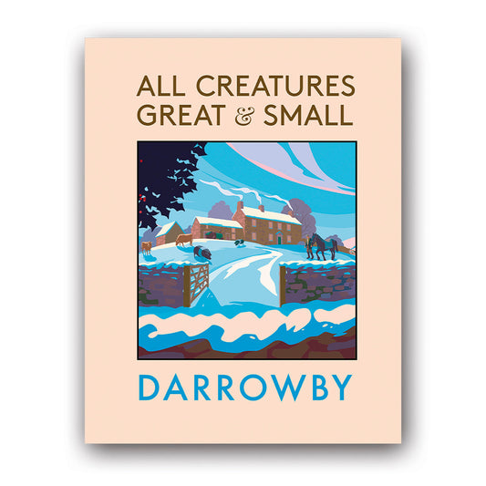All Creatures Great and Small - Winter Darrowby Farmyard Art Print