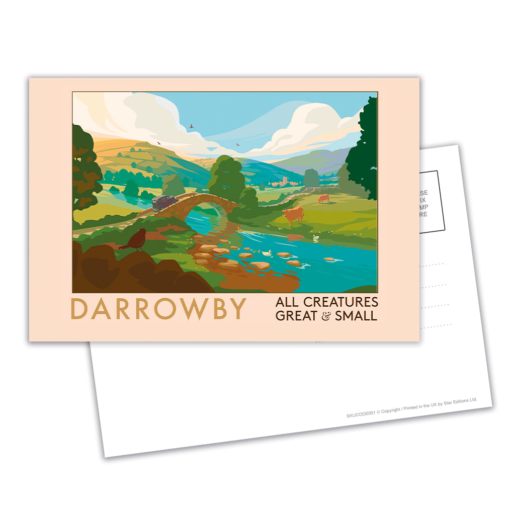 All Creatures Great and Small - River Crossing to Darrowby Postcard