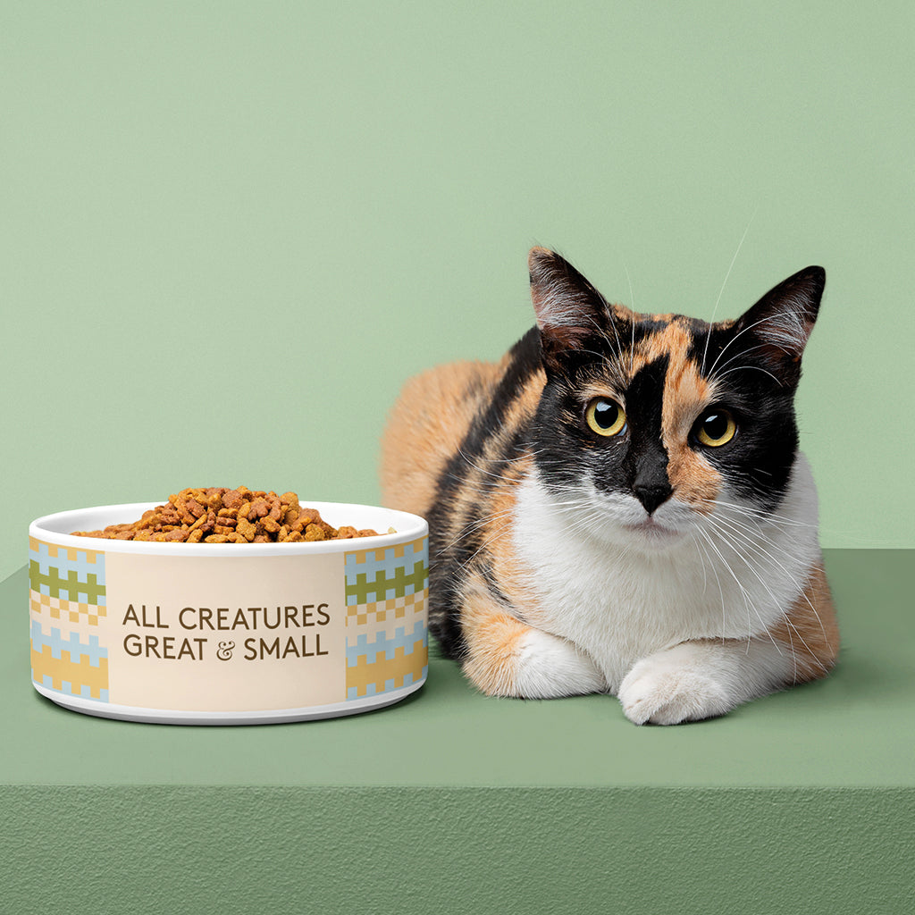 All Creatures Great and Small - Striped Pattern Pet Bowl