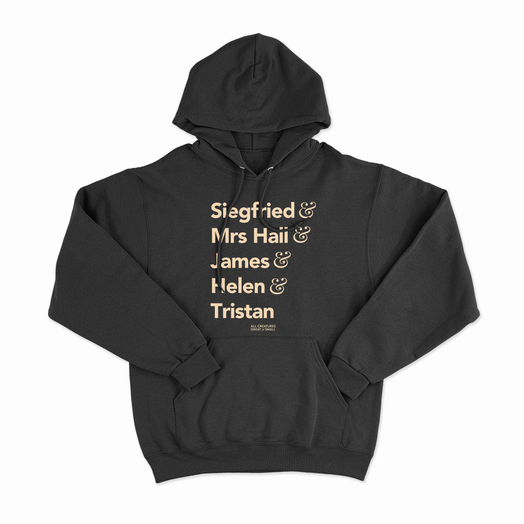 All Creatures Great and Small - Character Names Hoodie