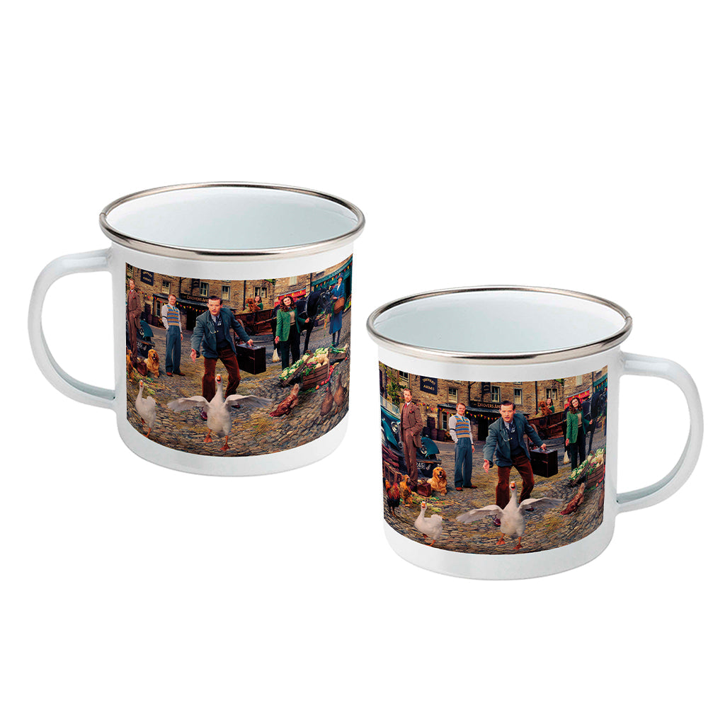 All Creatures Great and Small - Darrowby Market Scene Enamel Mug