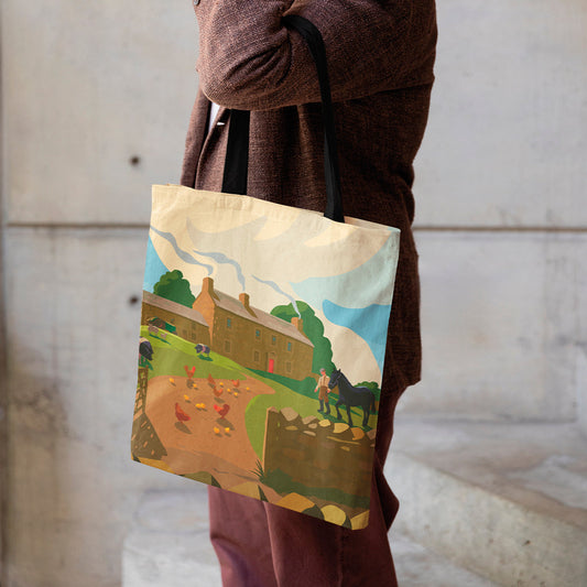 All Creatures Great and Small - Darrowby River and Farm Edge-to-Edge Tote Bag