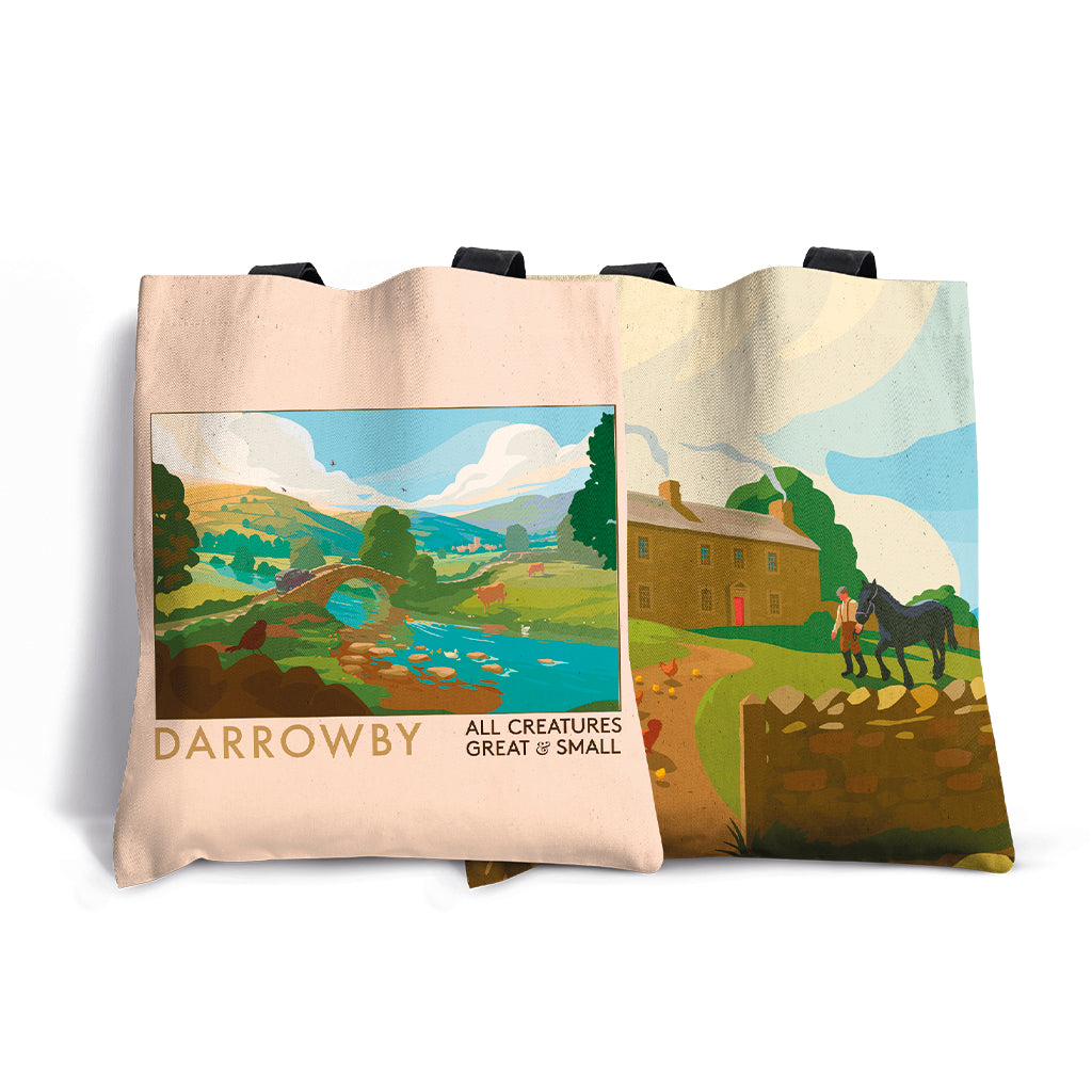 All Creatures Great and Small - Darrowby River and Farm Edge-to-Edge Tote Bag