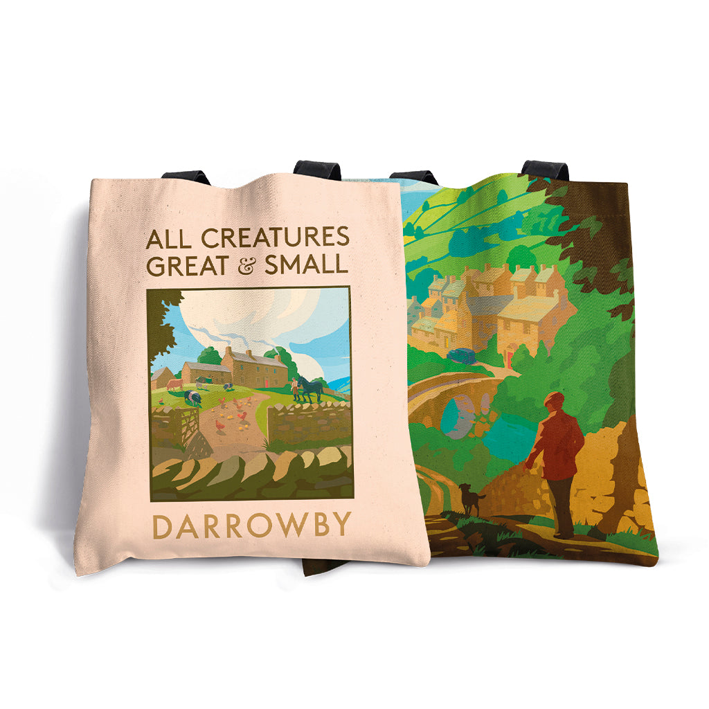 All Creatures Great and Small - Darrowby Village and Farm Edge-to-Edge Tote Bag