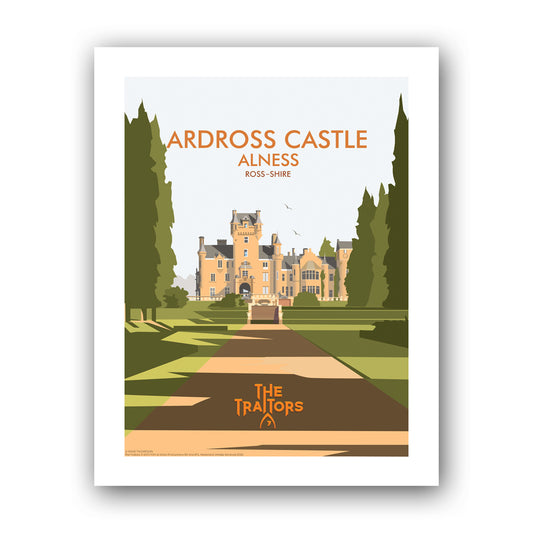 The Traitors Ardross Castle Art Print | Dave Thompson Wall Art | Framed & Unframed Posters