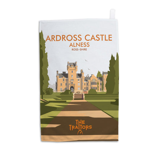 The Traitors Ardross Castle Tea Towel | Dave Thompson Art | 100% Cotton