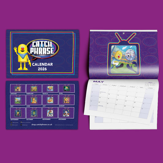 Catchphrase 2026 Wall Calendar – Official TV Show Calendar | A4 to A3 Size