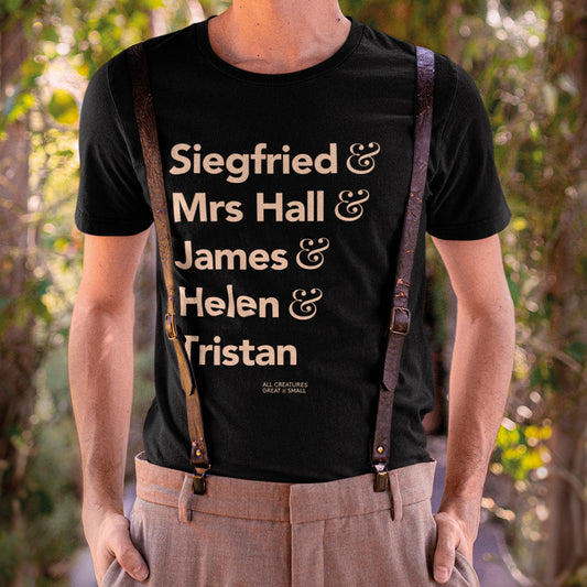 All Creatures Great and Small Character Names T-Shirt