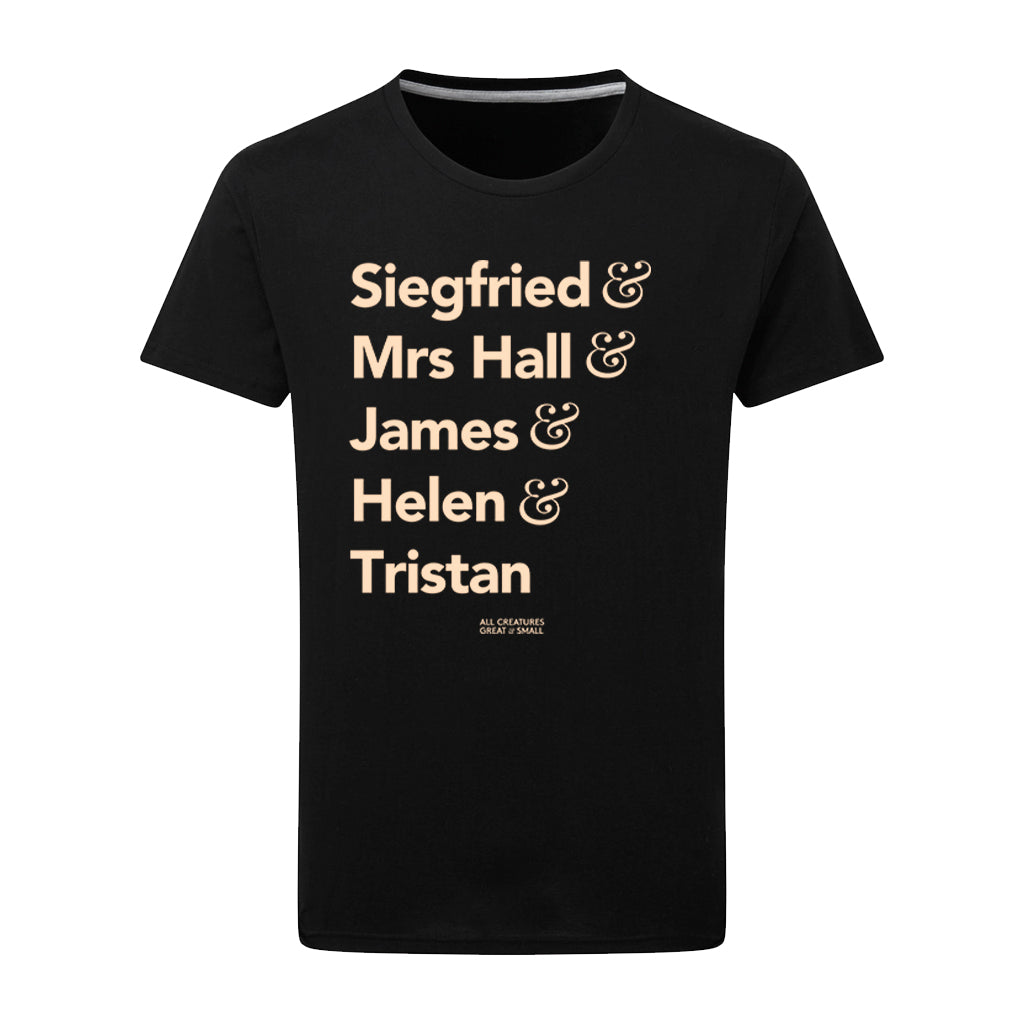 All Creatures Great and Small Character Names T-Shirt
