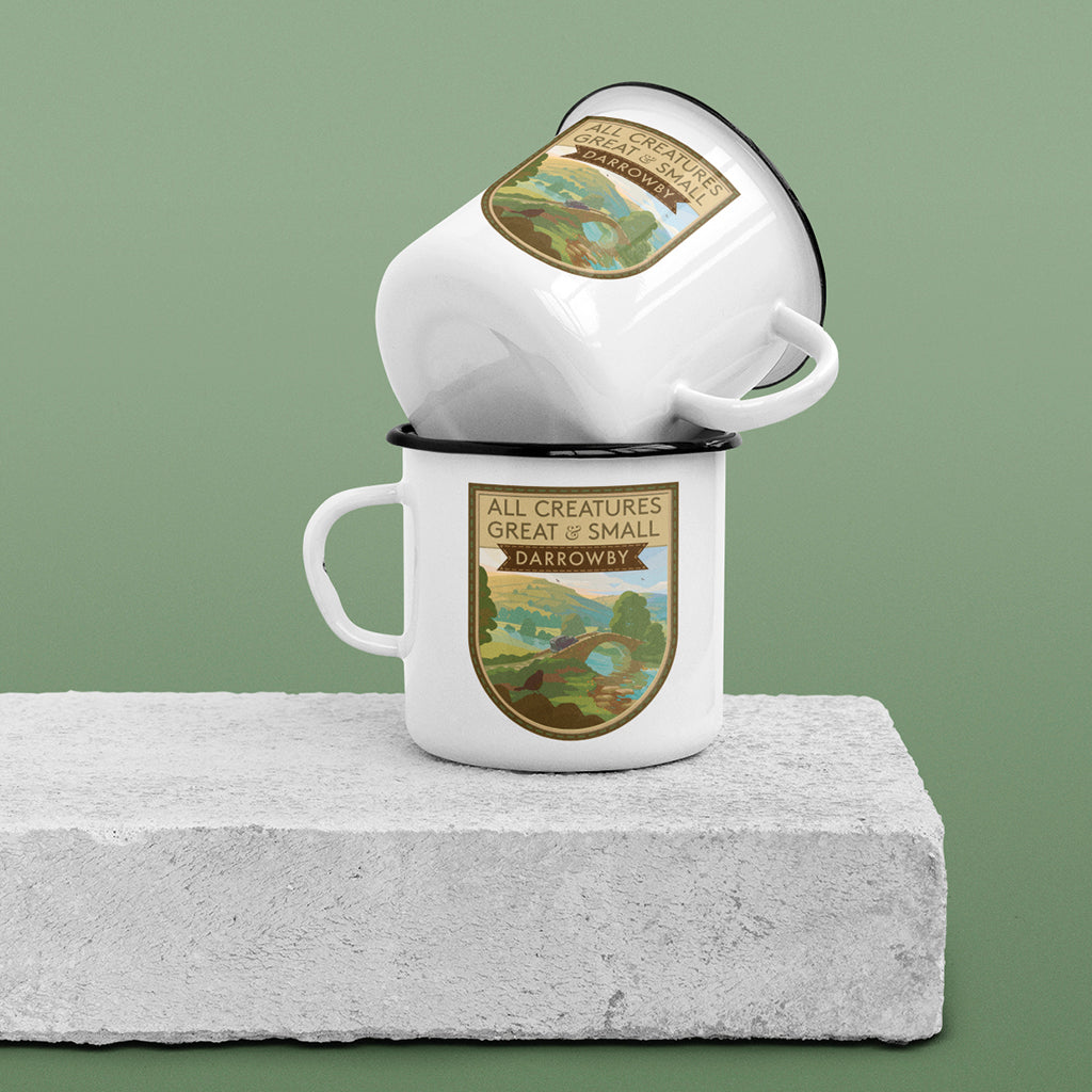 All Creatures Great and Small River Crossing to DarrowbyEnamel Mug