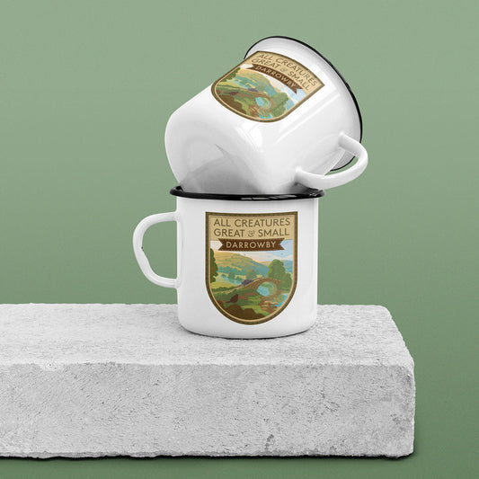 All Creatures Great and Small River Crossing to DarrowbyEnamel Mug