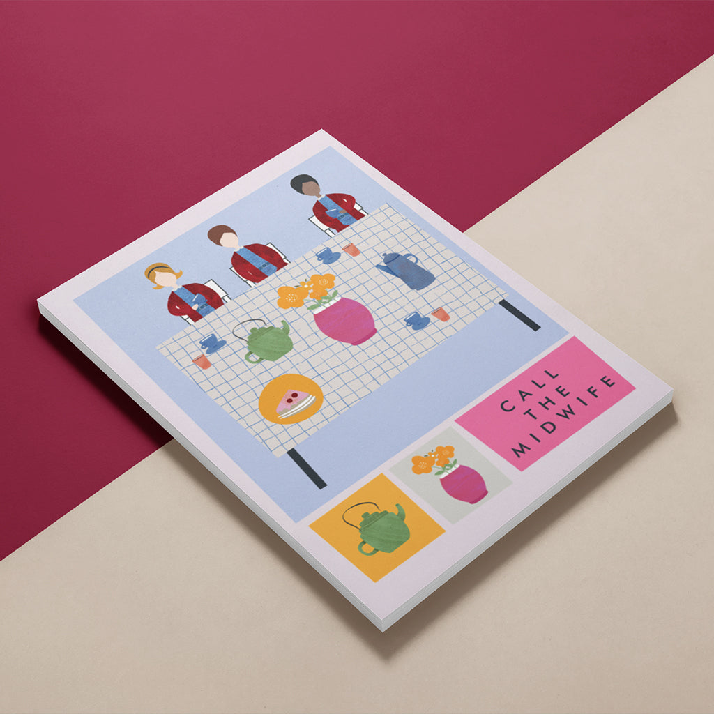 Call The Midwife A5 Notepad – Midwives Afternoon Tea