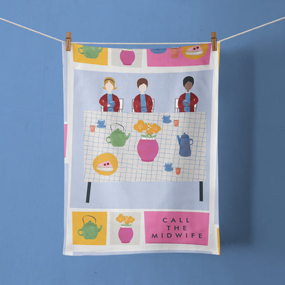 Call The Midwife "Tea at Nonnatus" 100% Cotton Tea Towel – 70cm x 50cm