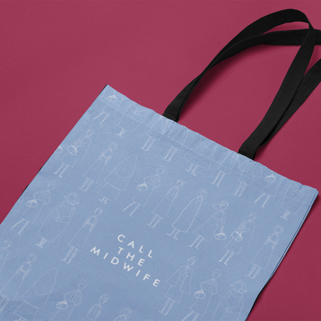 Call The Midwife Illustrated Cotton Tote Bag – 40x40cm