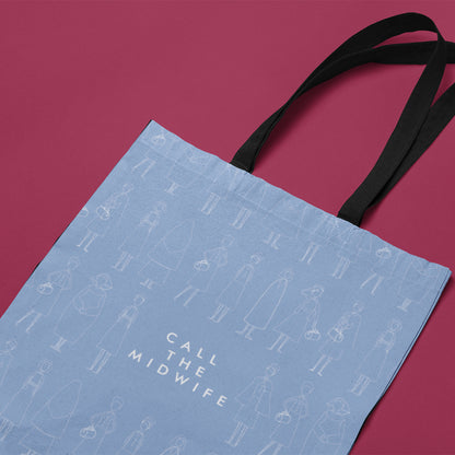 Call The Midwife Illustrated Cotton Tote Bag – 40x40cm