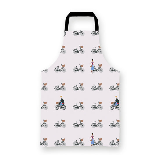 Call The Midwife Bicycle Print Apron – 100% Cotton