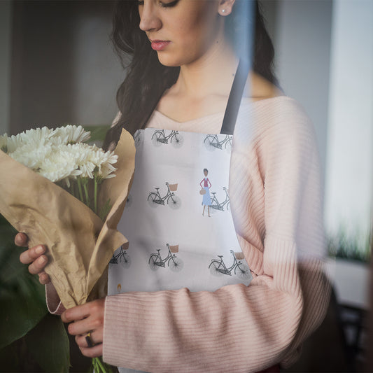 Call The Midwife Bicycle Print Apron – 100% Cotton