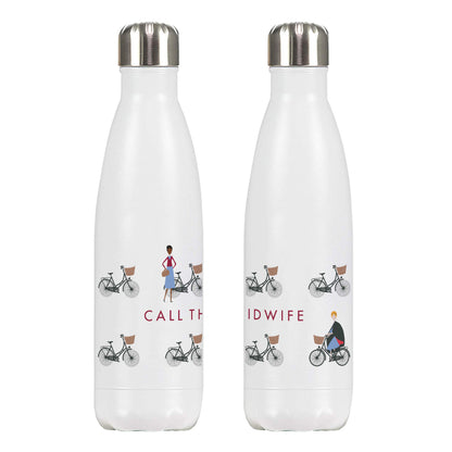 Call The Midwife "Midwives on Bicycles" 500ml Stainless Steel Water Bottle