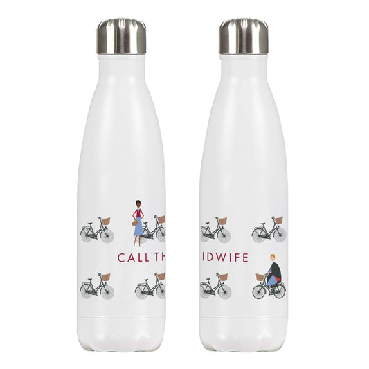 Call The Midwife "Midwives on Bicycles" 500ml Stainless Steel Water Bottle