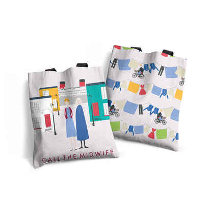 Call The Midwife "Life in Poplar" Cotton Tote Bag – 40x40cm