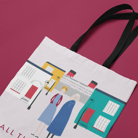 Call The Midwife "Life in Poplar" Cotton Tote Bag – 40x40cm