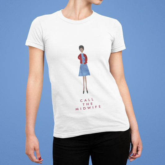 Call The Midwife "Blue Portrait" 100% Cotton T-Shirt