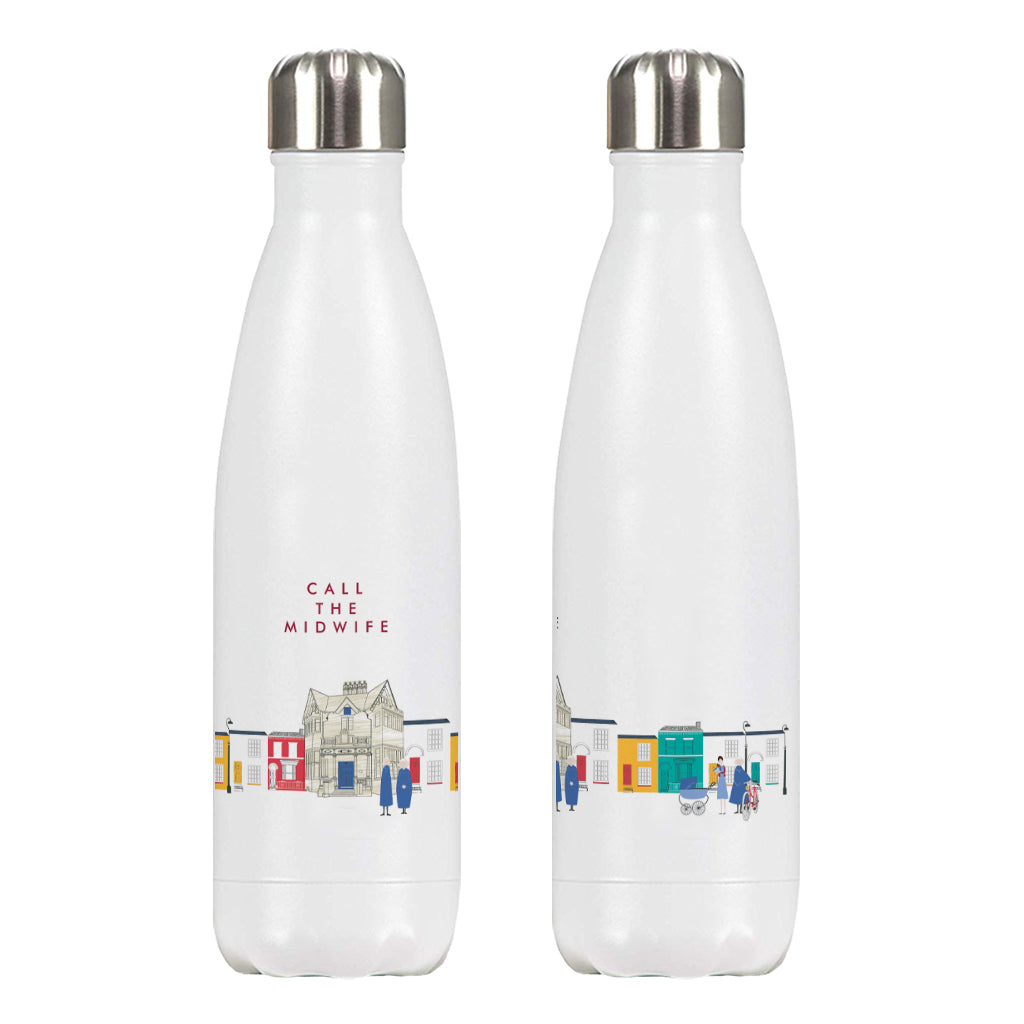 Call The Midwife "Poplar Panorama" 500ml Stainless Steel Water Bottle
