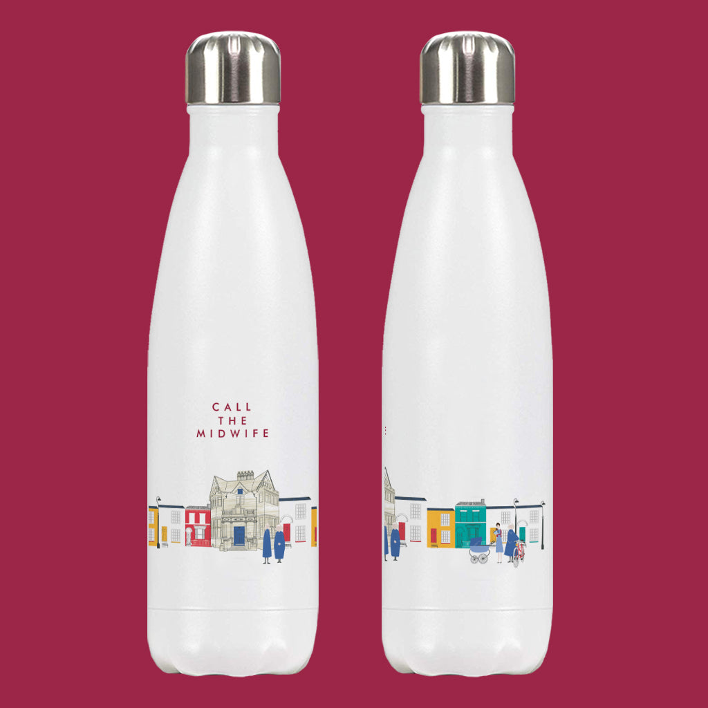 Call The Midwife "Poplar Panorama" 500ml Stainless Steel Water Bottle