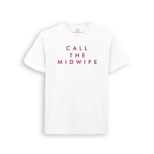 Call The Midwife Classic Red Logo 100% Cotton T-Shirt