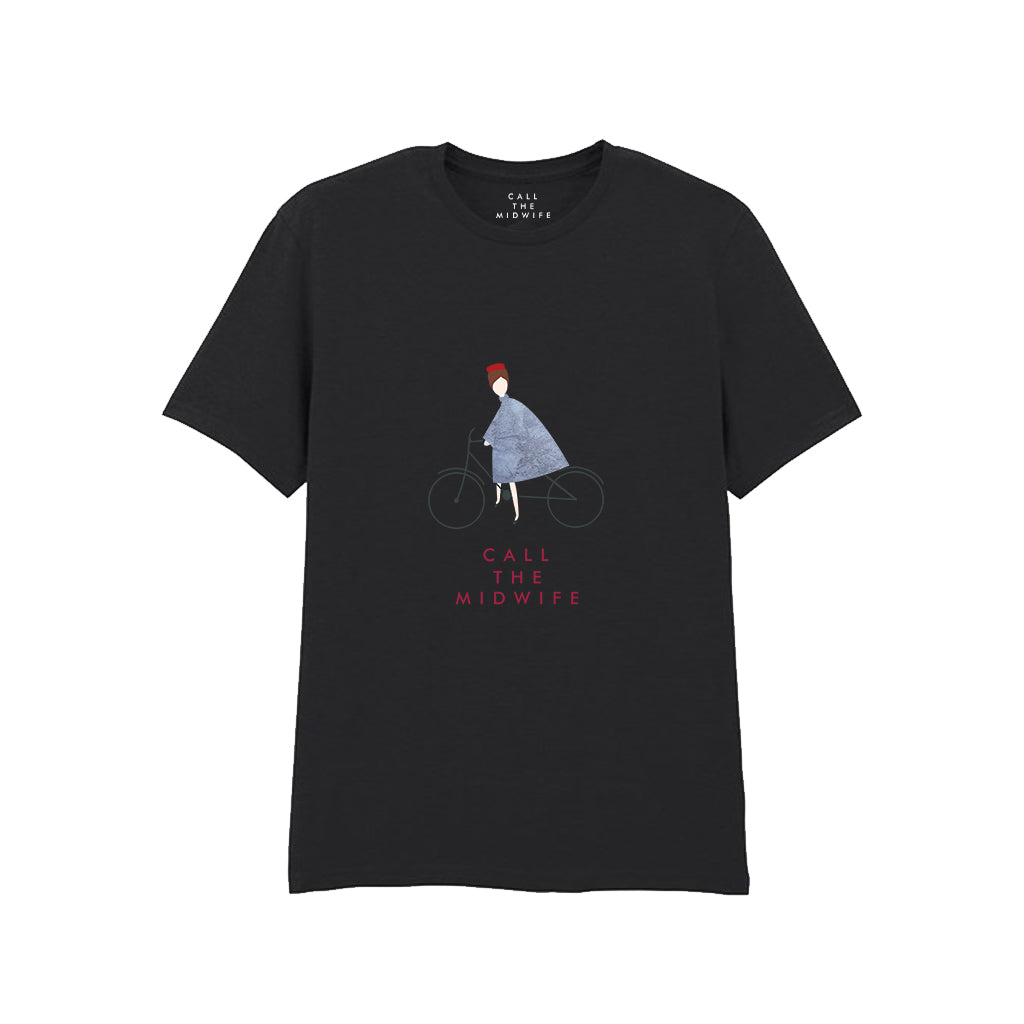 Call The Midwife "Midwife on Bicycle" 100% Cotton T-Shirt