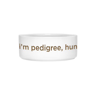 I'm Pedigree, hun Pet Bowl