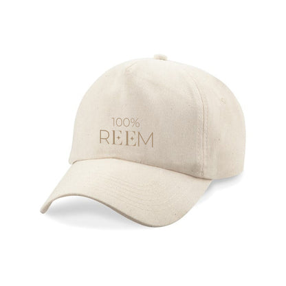 100% REEM Embroidered Cap