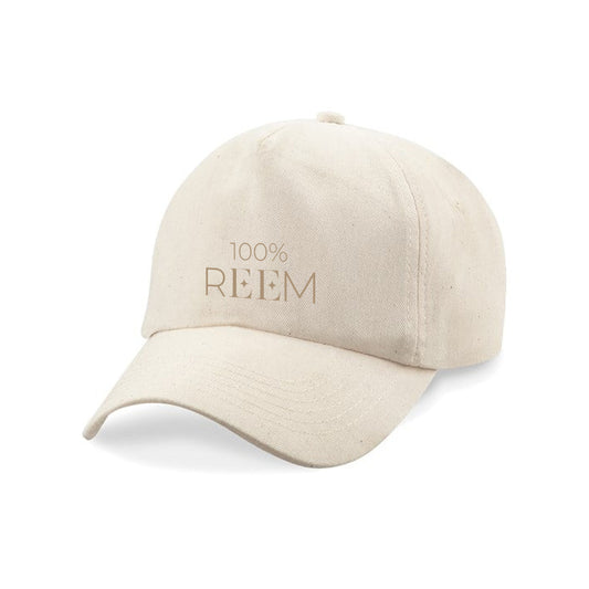 100% REEM Embroidered Cap