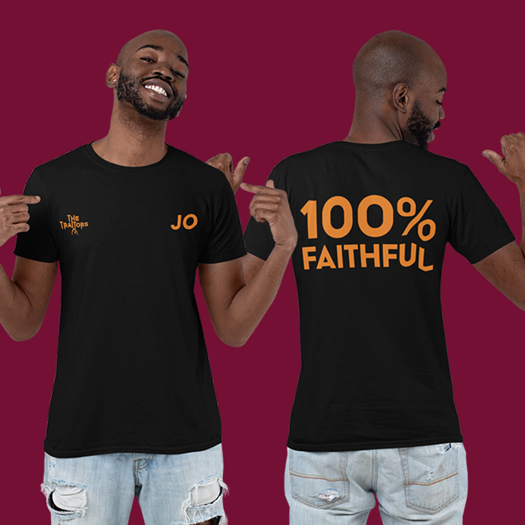 The Traitors - 100% Faithful Personalised with Logo Double Sided T-Shirt