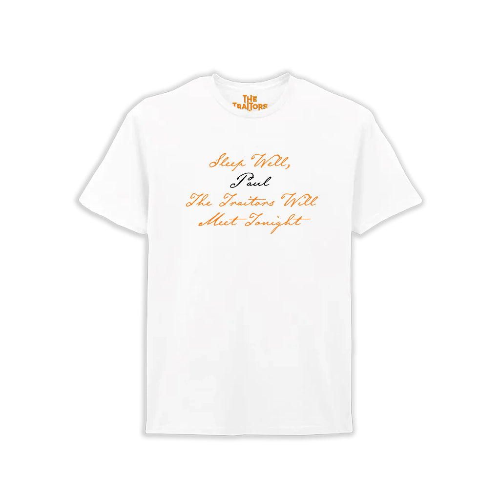 The Traitors - Sleep Well Personalised T-Shirt