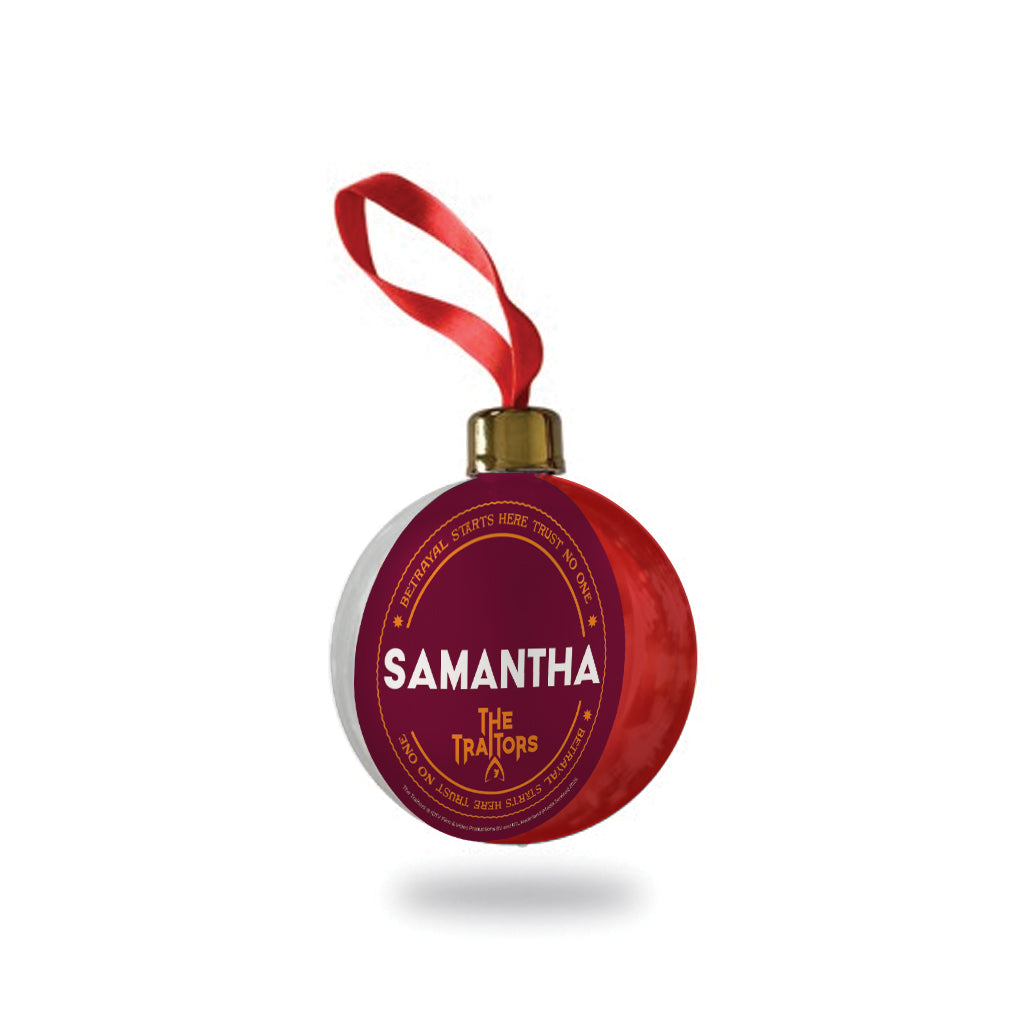 The Traitors - Betrayal Starts Here Personalised Bauble