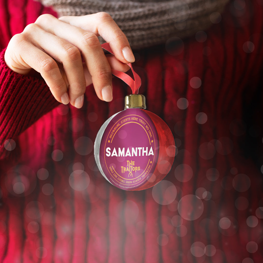 The Traitors - Betrayal Starts Here Personalised Bauble