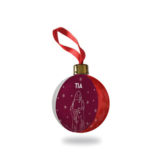 The Traitors - Hooded Figure Outline Personalised Bauble