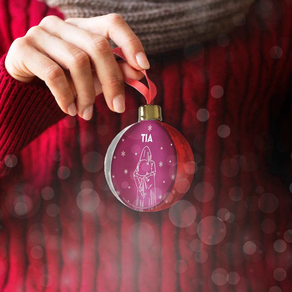 The Traitors - Hooded Figure Outline Personalised Bauble