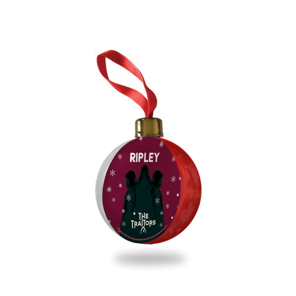 The Traitors - Hooded Figure Personalised Bauble